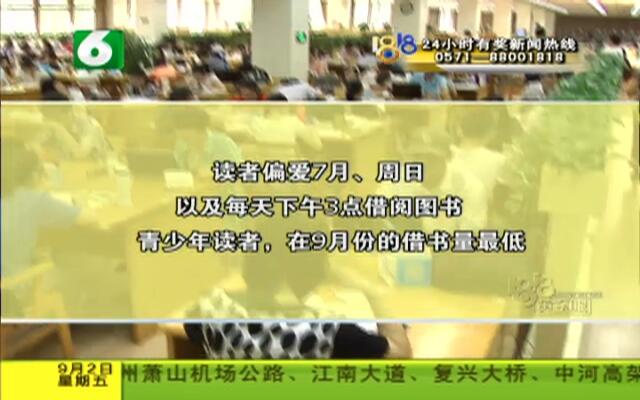 浙江省图书馆月度报告:男性平均阅读量略高于