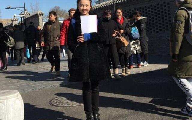 到:林妙可现身中戏艺考现场 面对考试不紧张很