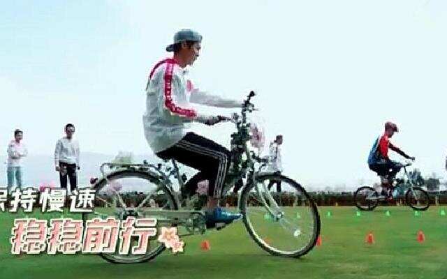 鹿晗成自行车高手
