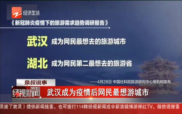 武汉成为疫情后网民最想游城市